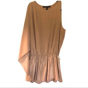 Bcbgmaxazria 100%Silk Asymmetrical Top